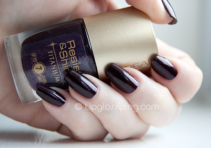 Makeup Maroon A Lipglossiping Resist Blog L\'oreal & - & NOTD Makeup & Blog Beauty Lipglossiping Nail Polish Shine in Titanium A Sorbet Blog Archive – - Beauty »