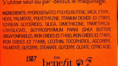 Benefit Watts Up Ingredients