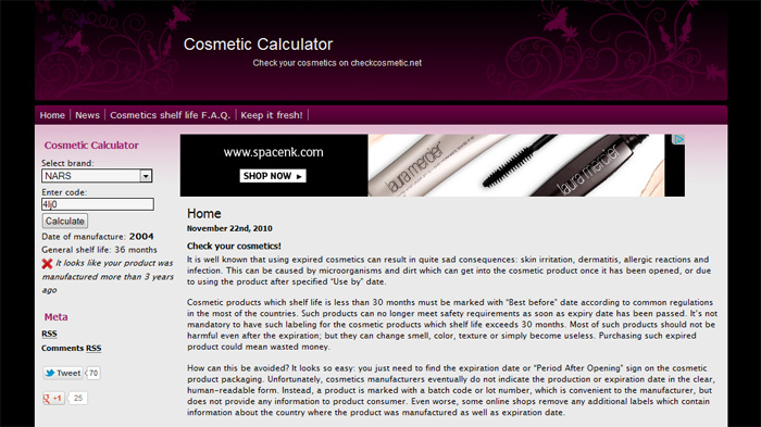 Yves Saint Laurent batch code decoder, check cosmetics production date