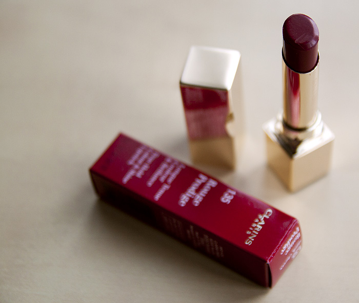 Clarins 135 Rouge Prodige Dark Cherry Lipstick_02