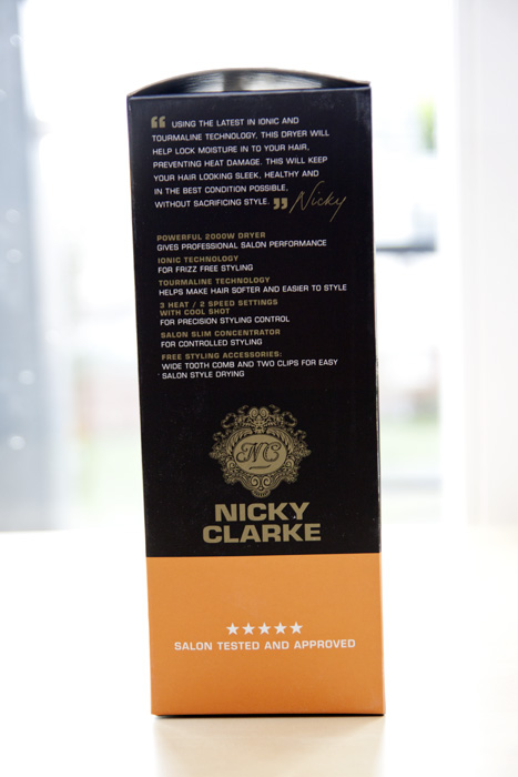 Nicky Clarke Hair Therapy 2000-watt Hair Dryer