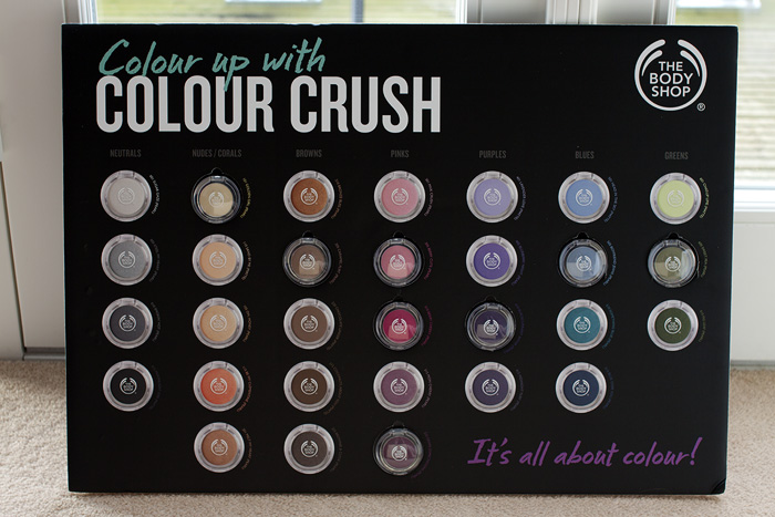 The Body Shop NEW Colour Crush Eyeshadows (swatches galore!)