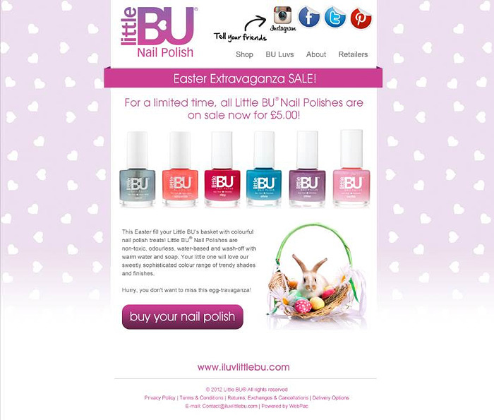 Advance Sale Warning! Little BU Nail polishes, £5 each...