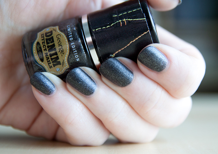 Denim Nails Asda Black