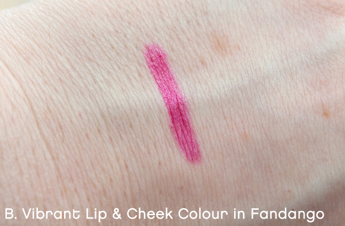 B. Vibrant Lip & Cheek Colour in Fandango and B. Sculplted Contour Kit Review4