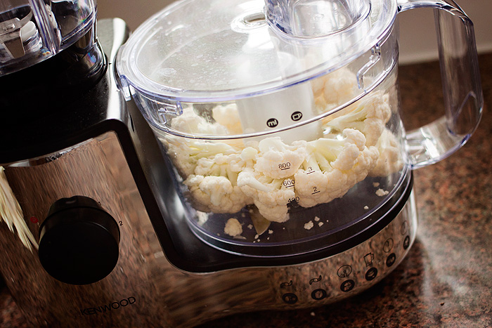 Cauliflower Rice in the Tefal Actifry