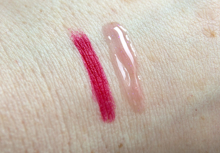 RMK W Crayon and Gloss Lips 01 Swatch